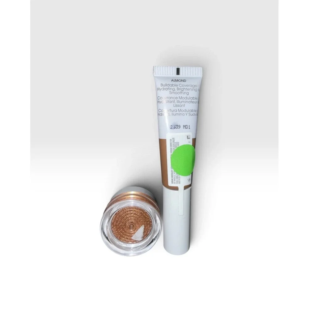 FLOWER Beauty Get Real Serum Concealer - Almond & Chrome Crush Set. NEW